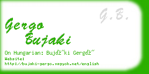 gergo bujaki business card